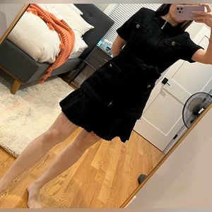 Sandro French Style Black Dress